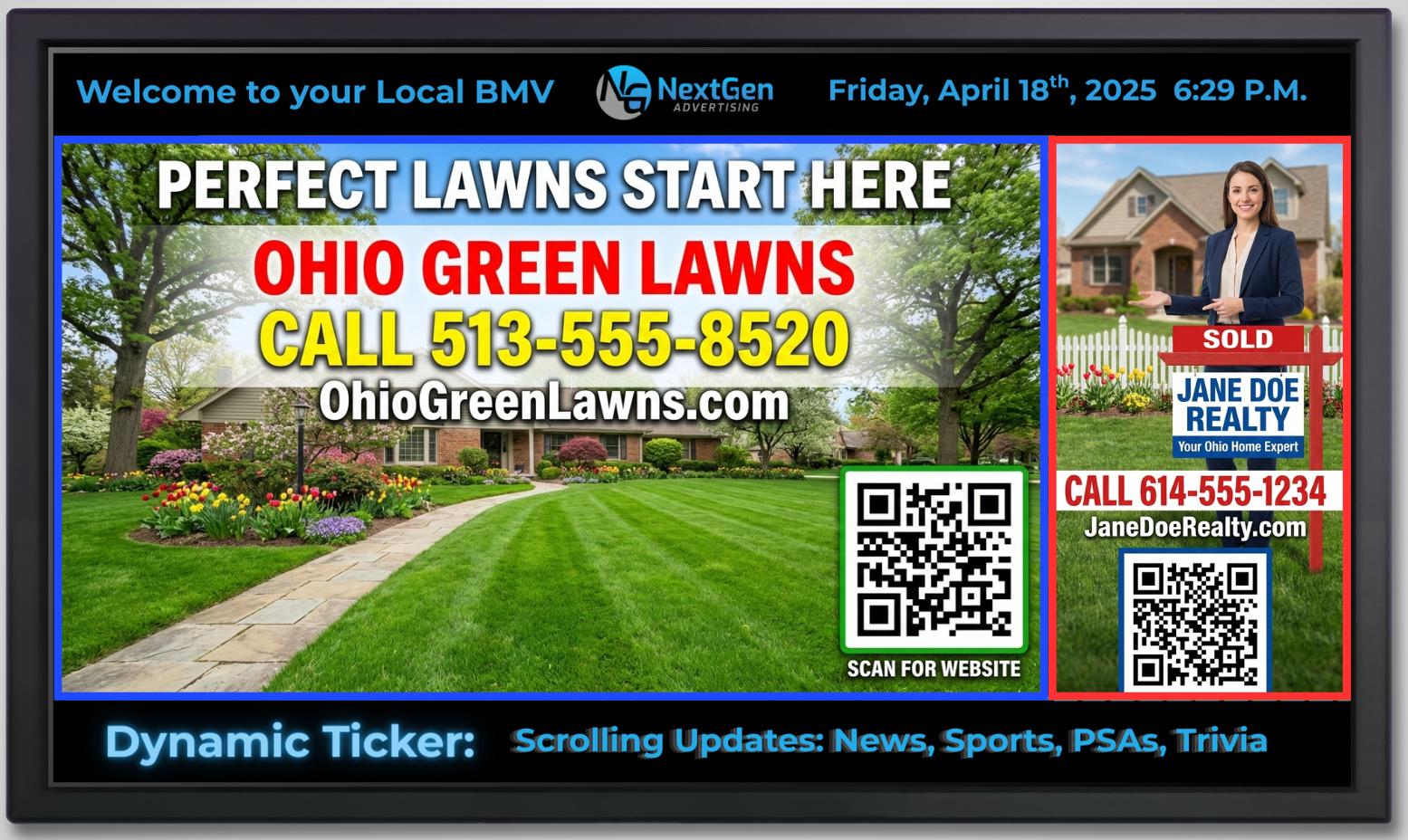 BMV Display Zones Preview